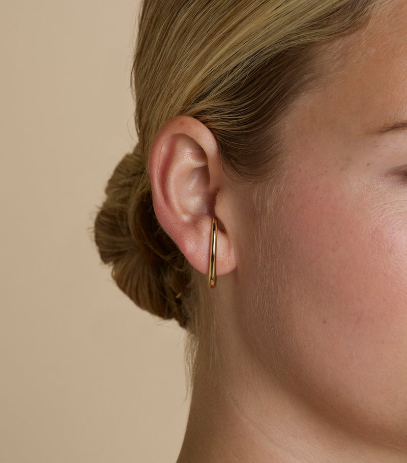 Astrid & Miyu gold-plated silver orbit dome stud earrings, UK version