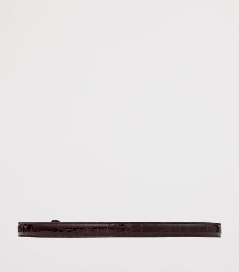 Jimmy Choo leather diamond clasp belt, UK version