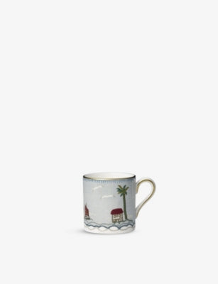 Wedgwood Sailor's Farewell bone china coffee cup and saucer, UK version