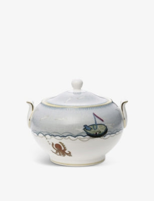 Wedgwood Sailors Farewell fine bone china sugar bowl 430ml - British product