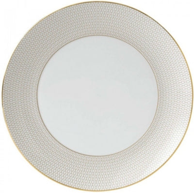Wedgwood Arris gold trim dinner plate 28cm, imported from the UK