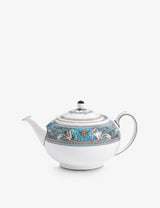 selfridges Wedgwood Florentine Turquoise Bone China Teapot 800ml- Buy online at McGrocer