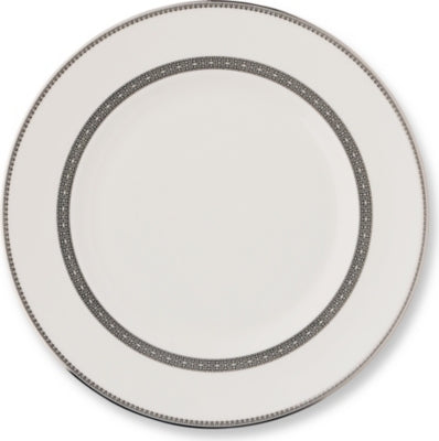 Bone china plate Lace Platinum 27cm - British product