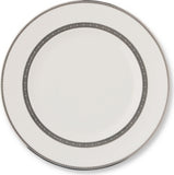 Bone china plate Lace Platinum 27cm - British product