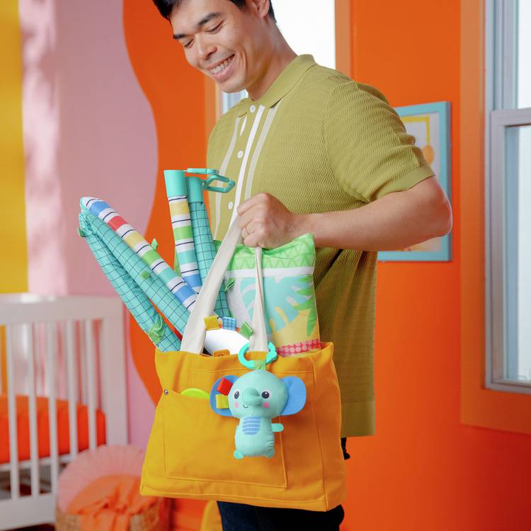 Bright Starts Foldaway PlayGym 78cm baby activity mat with toys, imported from the UK