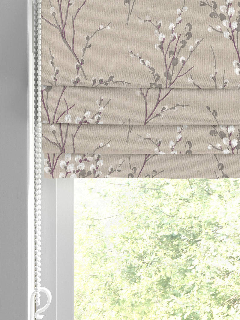 Laura Ashley Natural Pussy Willow roman blind, imported from the UK