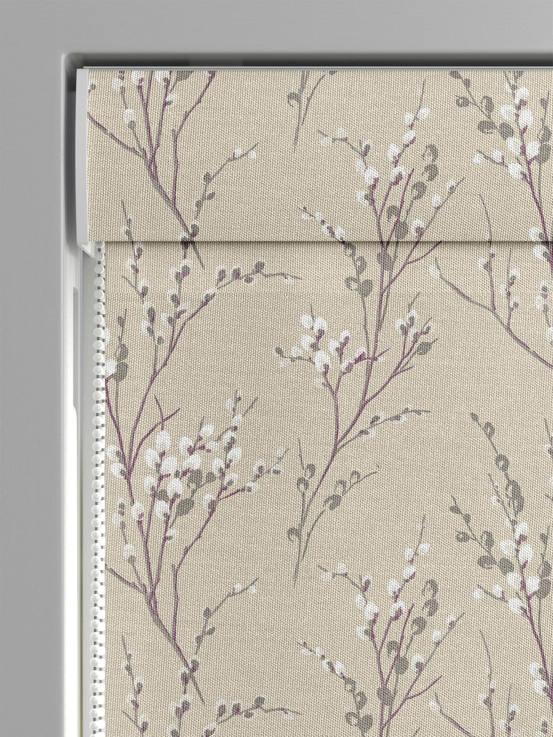 Laura Ashley Natural Pussy Willow roman blind, imported from the UK