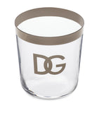 Dolce&Gabbana DG Logo glasses set of 2 with silver rim - British product