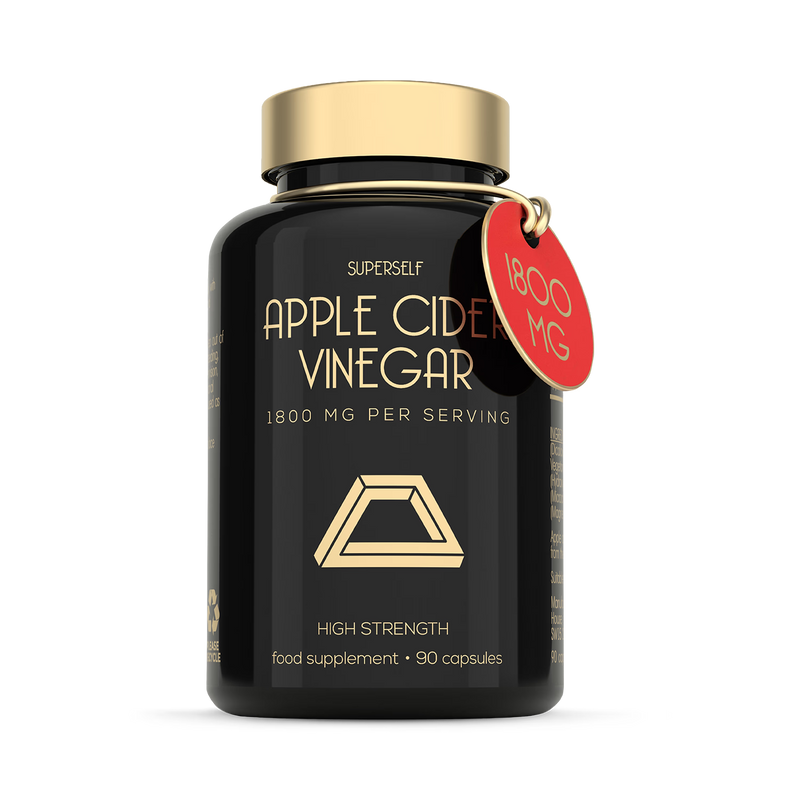 SuperSelf apple cider vinegar capsules 1800mg 90 capsules (British brand)