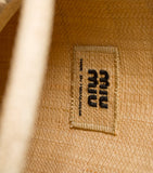 Miu Miu Raffia Ivy Tote Bag woven raffia - British product