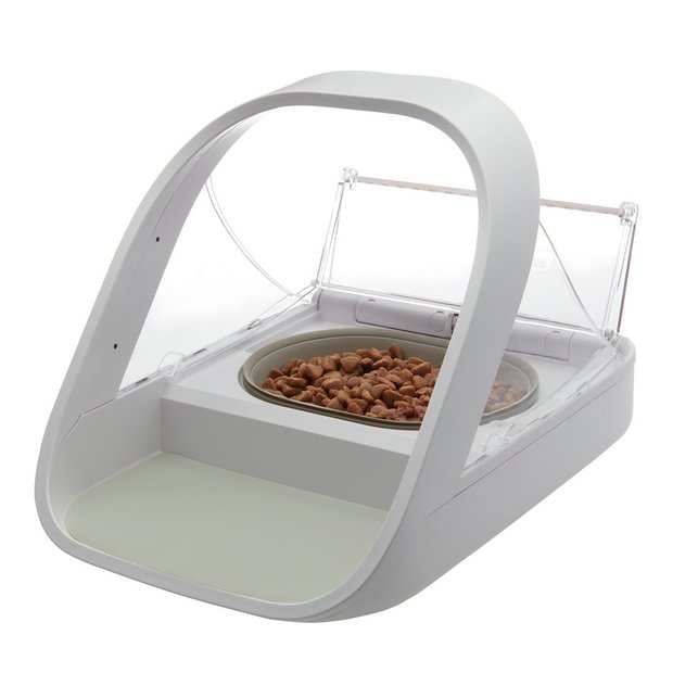 SureFeed microchip pet feeder white plastic, imported from the UK