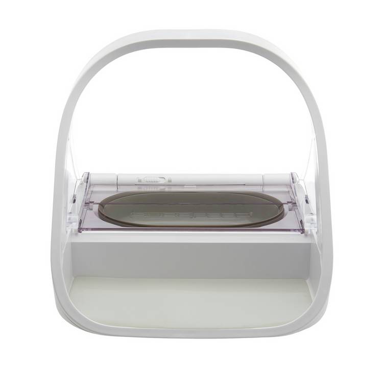 SureFeed microchip pet feeder white plastic, imported from the UK