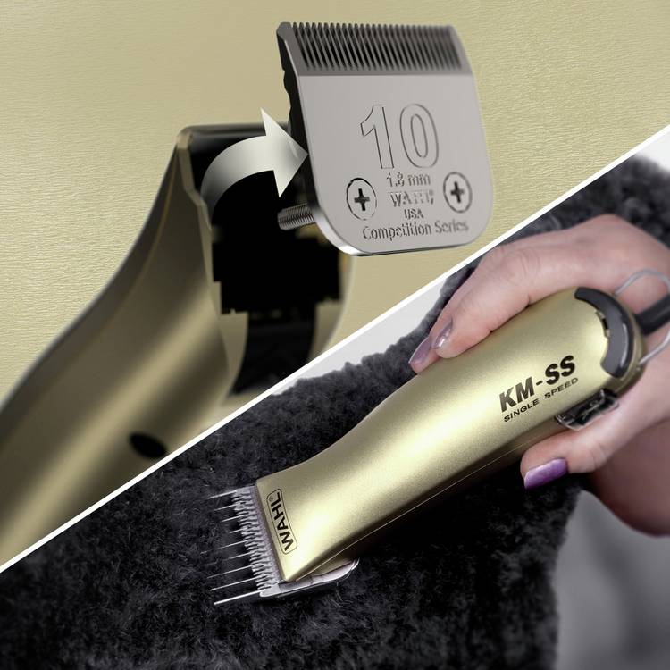 Wahl KM-SS corded dog clipper kit, imported from the UK