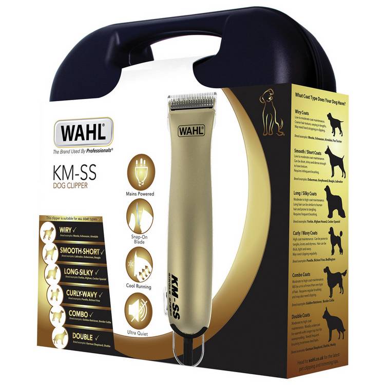 Wahl KM-SS corded dog clipper kit, imported from the UK