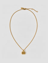 Next Oliver Bonas Bibi Gold Tone Waterproof Ridged Disc Pendant Necklace- Buy online at McGrocer