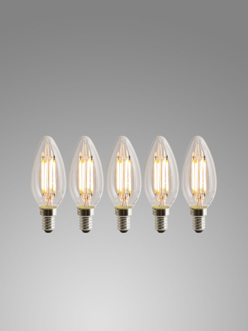LED SES candle bulbs 5 pack 4W, imported from the UK