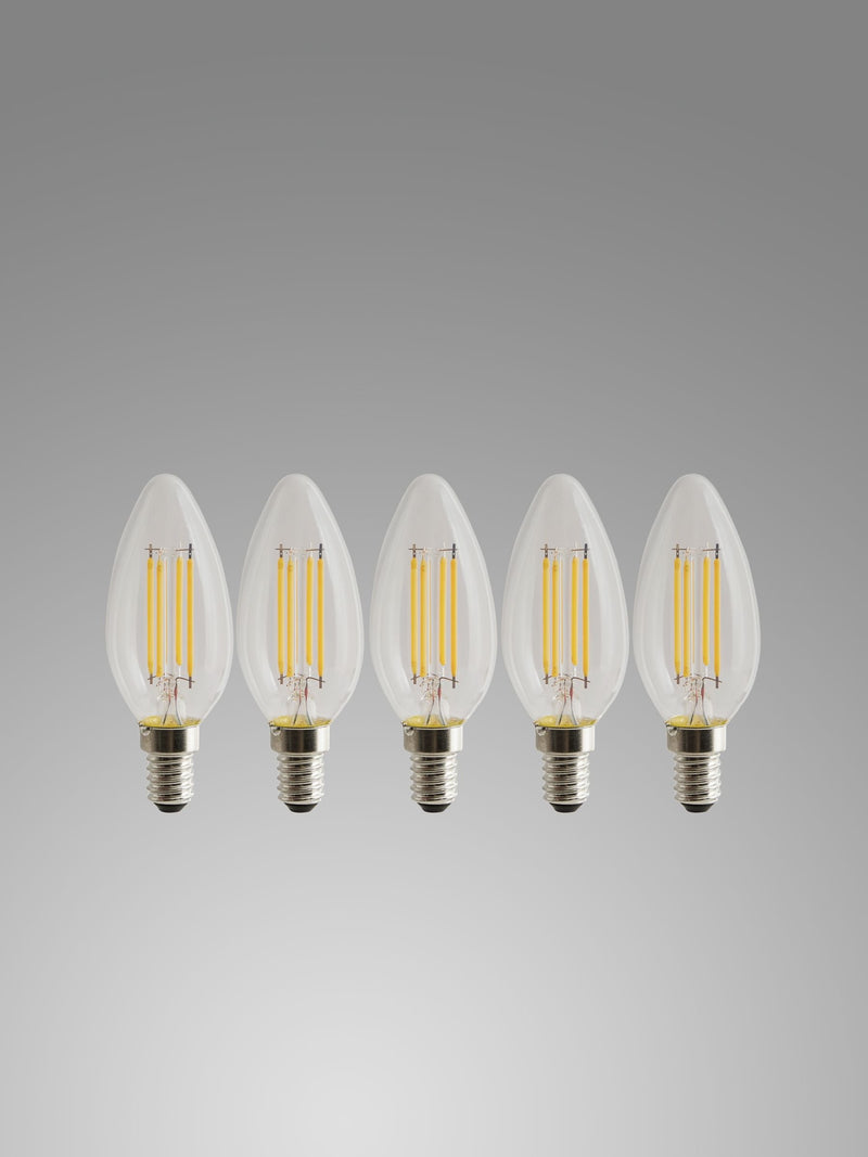 LED SES candle bulbs 5 pack 4W, imported from the UK