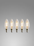 LED SES candle bulbs 5 pack 4W, imported from the UK