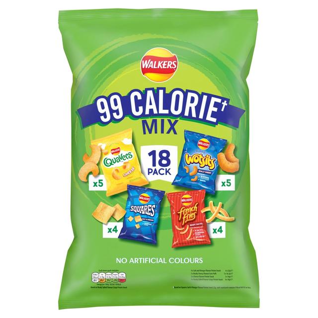Walkers 99 Calorie Mix Multipack Snacks Crisps 18 per pack GOODS M&S