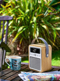 VQ Oak Monty DAB radio with wood case, UK version
