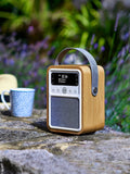 VQ Oak Monty DAB radio with wood case, UK version