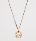 Chopard pendant necklace rose gold and diamond (British brand)