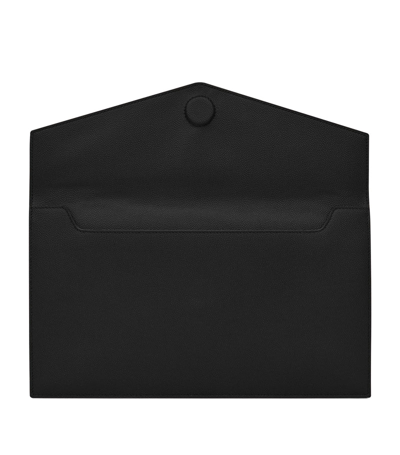Saint Laurent Uptown clutch bag in grained leather, UK version