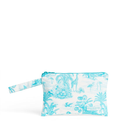 Harrods Marie Raxevsky Small Waterproof Jungle Print Pouch- Buy online at McGrocer