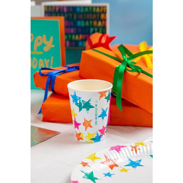 Star Recyclable Paper Party Cups 8 per pack GOODS M&S