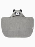 MORI grey Panda Panda cotton kids hooded towel - British product
