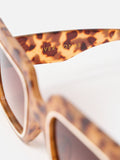 Oliver Bonas brown tort oversized square sunglasses, imported from the UK