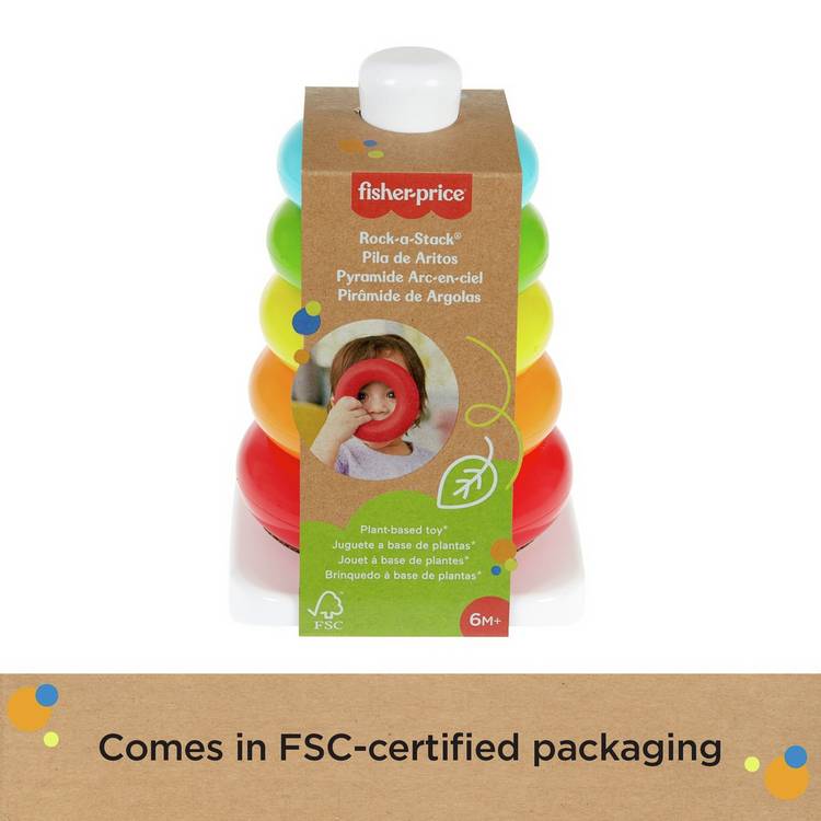 Fisher Price Rock-a-Stack baby stacking toy, imported from the UK