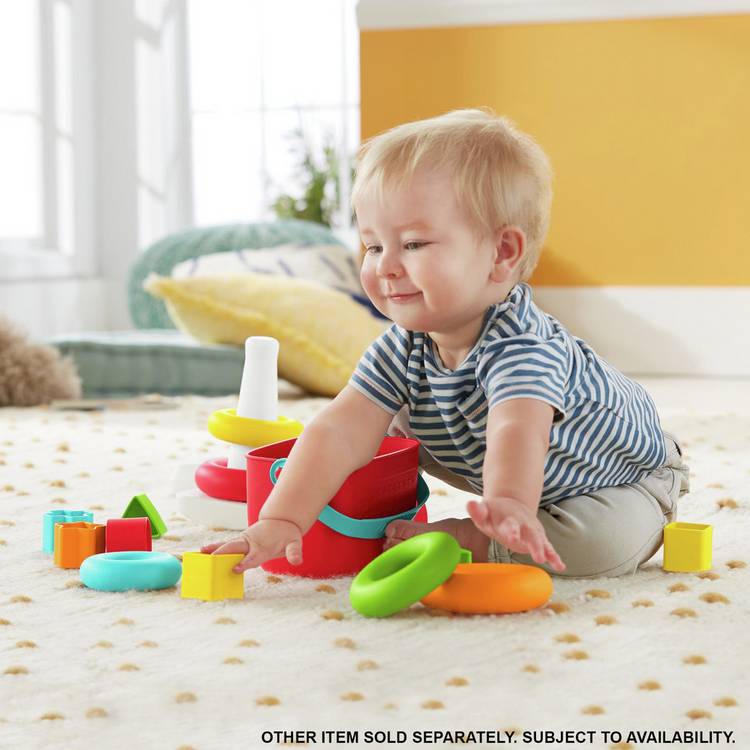 Fisher Price Rock-a-Stack baby stacking toy, imported from the UK