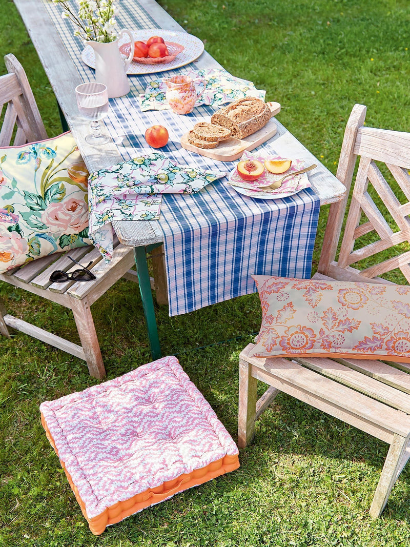 Land & Shore multi bloom outdoor cushion 45x45cm, UK version