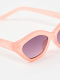 Oliver Bonas peach mini angled sunglasses, imported from the UK