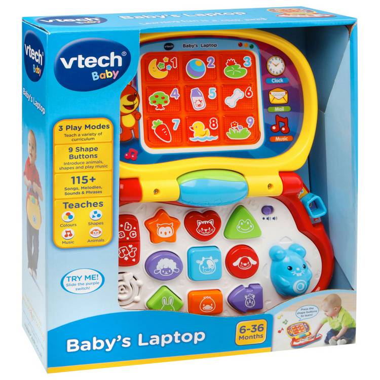 Vtech Baby's First Laptop educational toy (British brand)
