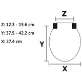 Bemis Ultra-Fix white toilet seat (British brand)