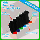 Sock Snob boys trainer socks 6 pack (British brand)