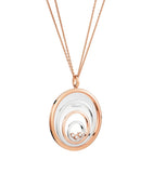 Chopard mixed gold diamond Happy Spirit pendant (British brand)