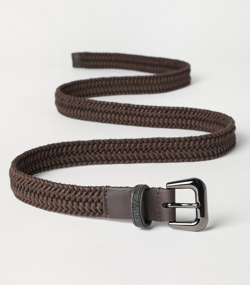 Brunello Cucinelli braided monili belt 2.5cm width - British product