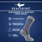 Sealskinz waterproof mid socks with merino wool - British product