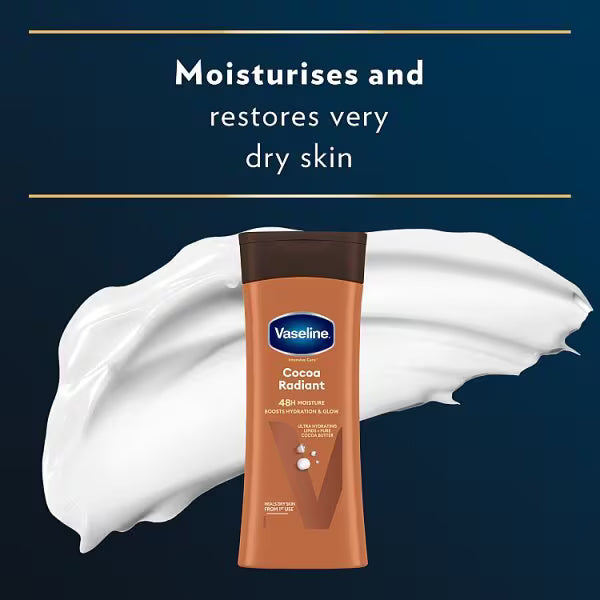 Vaseline Intensive Care Cocoa Radiant Body Lotion 400ml (British brand)