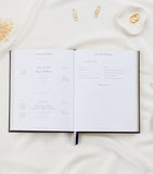 Blush and Gold wedding planner journal - British product