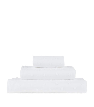 Harrods Uchino Zero Twist Gauze Dots Hand Towel 60cm x 100cm- Buy online at McGrocer