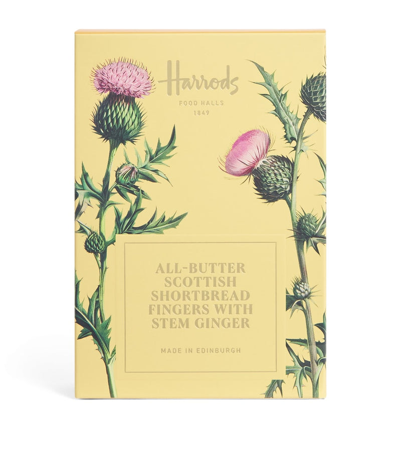 Harrods all-butter Scottish shortbread fingers with stem ginger 170g, UK version