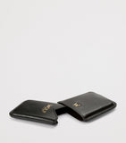 WOLF Leather W Moulded Card Holder compact design, imported from the UK