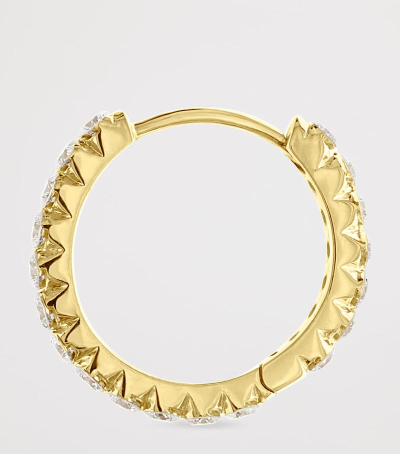 Maria Tash Invisible Set Diamond Eternity hoop earring 11mm - British product