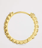 Maria Tash Invisible Set Diamond Eternity hoop earring 11mm - British product