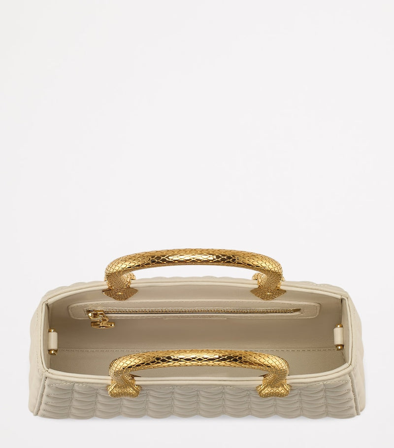 Bvlgari Serpentine Duo top-handle leather bag - British product