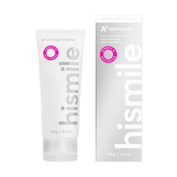HiSmile A+ whitening toothpaste for daily brushing, UK version